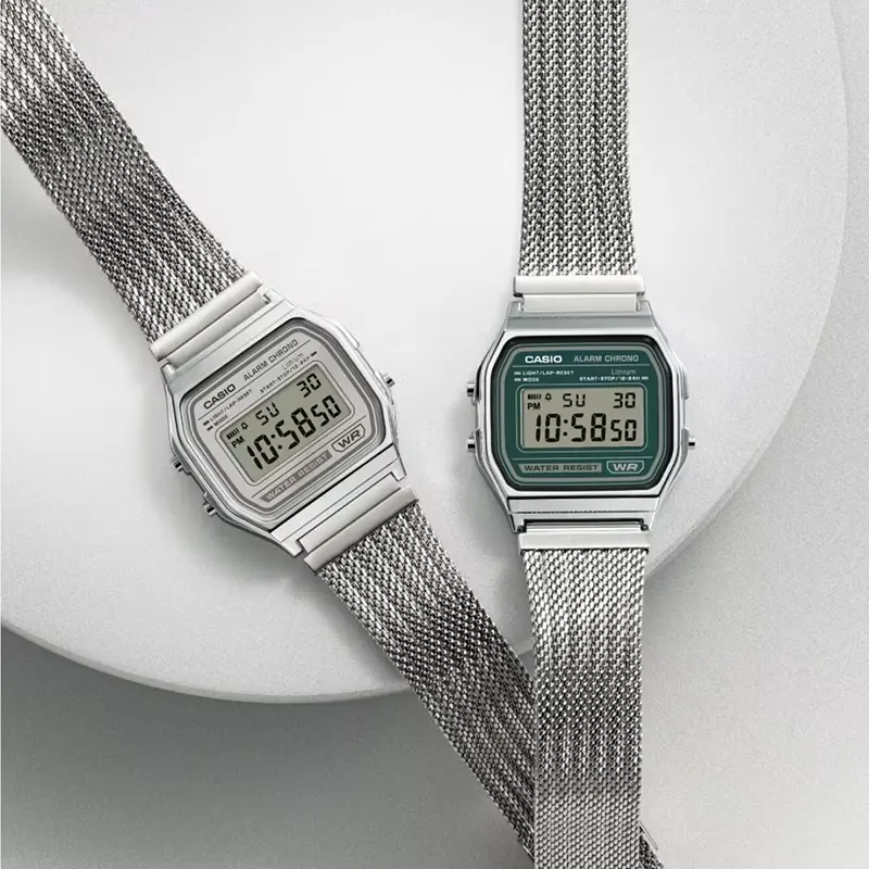 Casio Classic Vintage Digital Dial Mesh Men's Watch- A158WEM-7